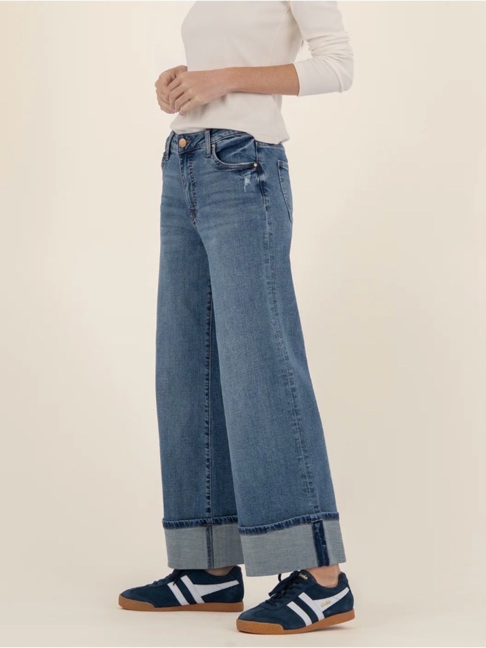 Kut from the Kloth High Rise Meg Fab Ab Wide Leg